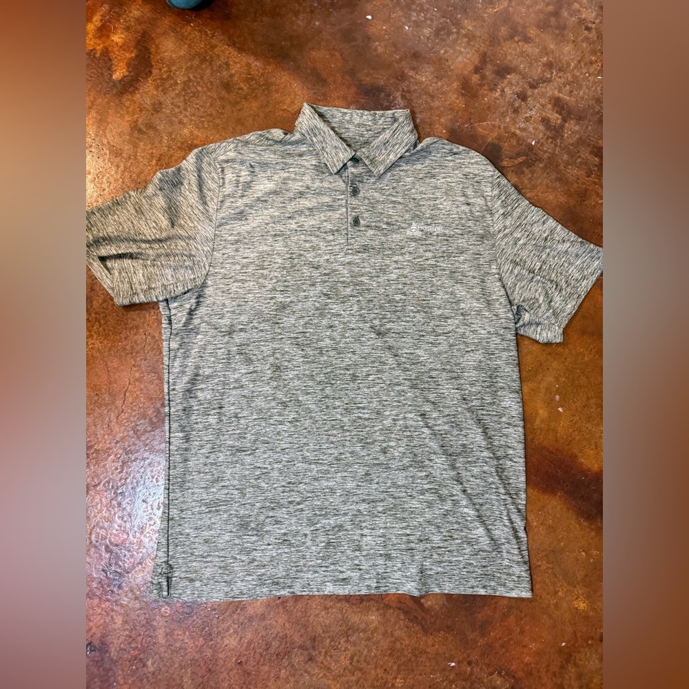 Under Armour HeatGear Fripp Island XL Gray Short Sleeve Polo Shirt
